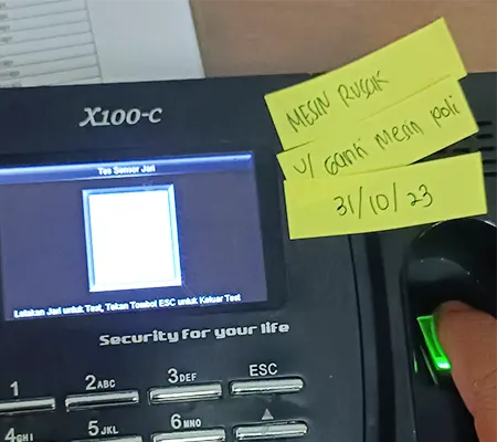 Service absen digital Perbaikan absen fingerprint Semarang